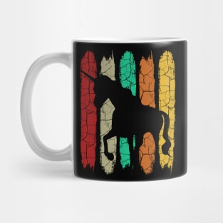 Unicorn - Retro Style Horse Vintage Silhouette Mug